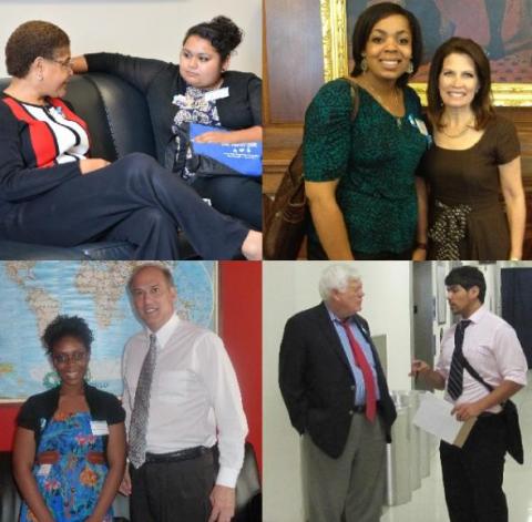 Shadow Day participants prepared for their day on Capitol Hill and met with Congressional staff at a quick breakfast.