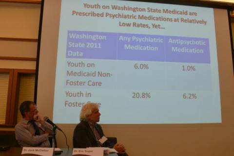 the group headed to the University of Washington to discuss psychotropic drug use