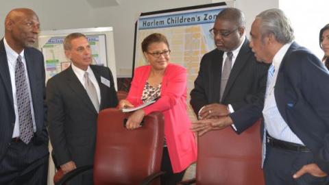 The Caucus also heard from (from left) New York City Commissioner Ronald Richter of the Administration for Children's Services (ACS) and Casey Family Programs President & CEO William Bell who provide an overview of trends in foster care NYC.